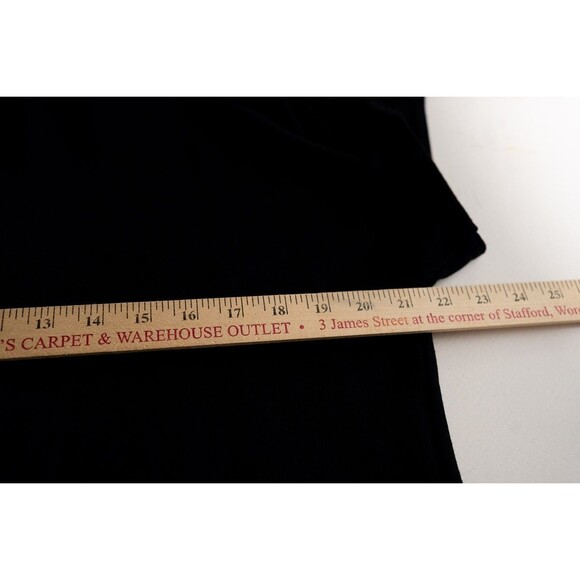 Vintage Around Town black short sleeve dress mock neck 10 short midi - Picture 4 of 5